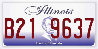 IL license plate B219637