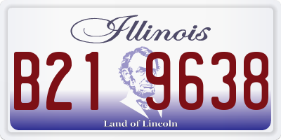 IL license plate B219638