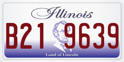 IL license plate B219639