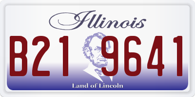IL license plate B219641