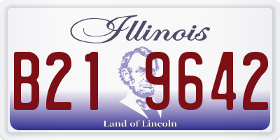 IL license plate B219642