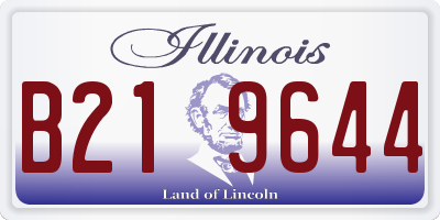 IL license plate B219644