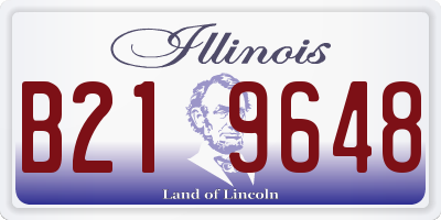 IL license plate B219648