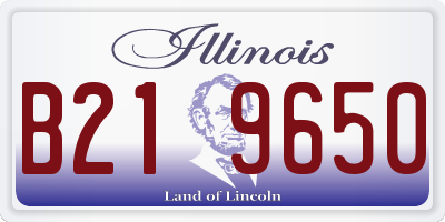 IL license plate B219650