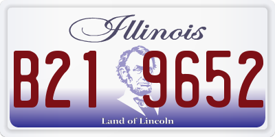 IL license plate B219652