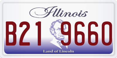 IL license plate B219660