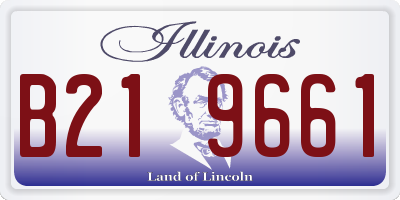 IL license plate B219661