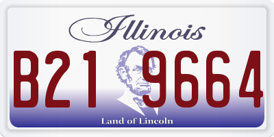 IL license plate B219664