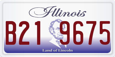 IL license plate B219675