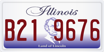 IL license plate B219676