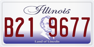 IL license plate B219677