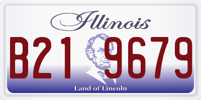 IL license plate B219679