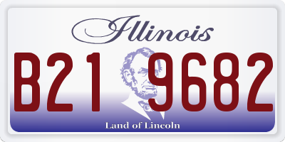 IL license plate B219682