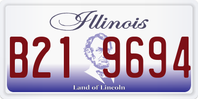 IL license plate B219694