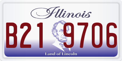 IL license plate B219706