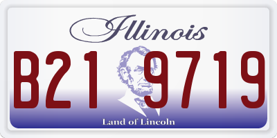 IL license plate B219719
