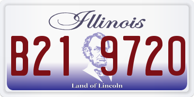 IL license plate B219720