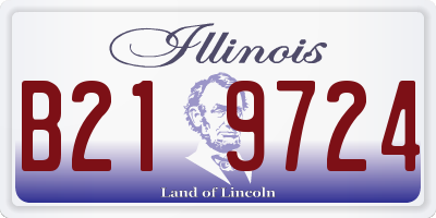 IL license plate B219724