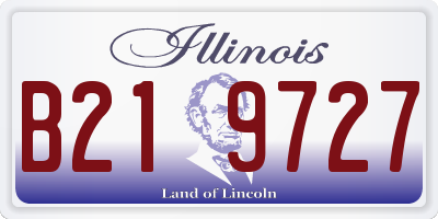 IL license plate B219727