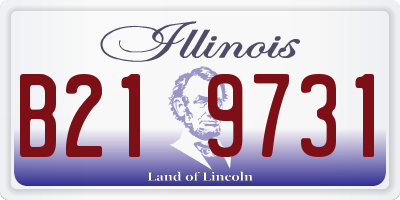 IL license plate B219731