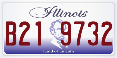 IL license plate B219732