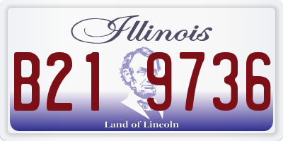 IL license plate B219736