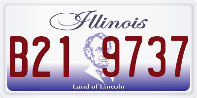 IL license plate B219737