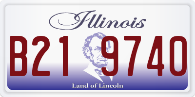 IL license plate B219740