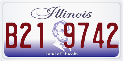 IL license plate B219742