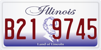 IL license plate B219745