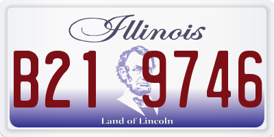IL license plate B219746