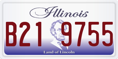 IL license plate B219755