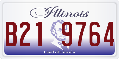 IL license plate B219764