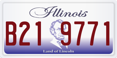 IL license plate B219771