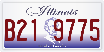 IL license plate B219775