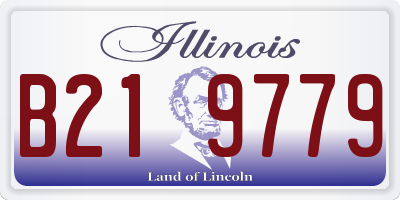IL license plate B219779