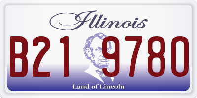 IL license plate B219780