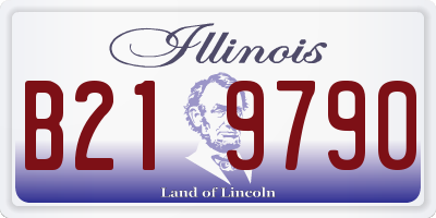 IL license plate B219790