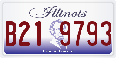 IL license plate B219793