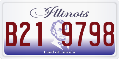 IL license plate B219798