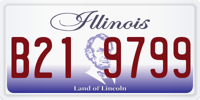 IL license plate B219799