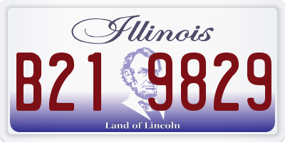 IL license plate B219829