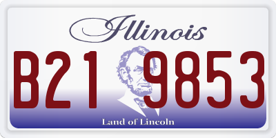IL license plate B219853