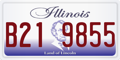 IL license plate B219855