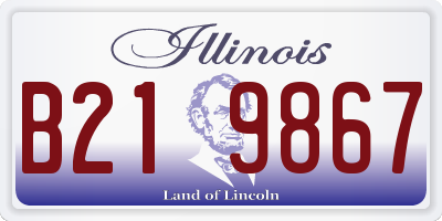 IL license plate B219867