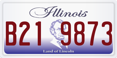 IL license plate B219873