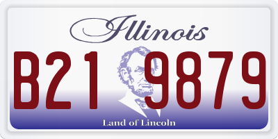 IL license plate B219879
