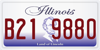IL license plate B219880