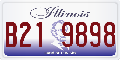 IL license plate B219898