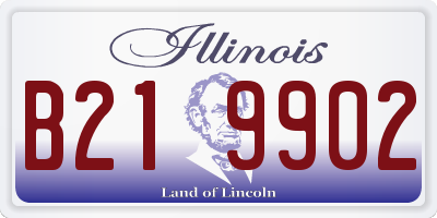 IL license plate B219902